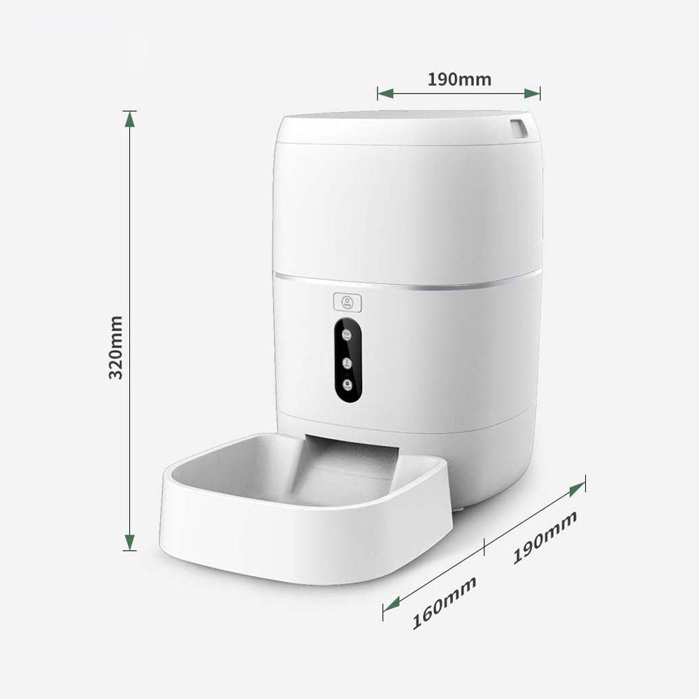 Смарт хранилка No brand PST-FD-BL3, За домашни любимци, Wi-Fi, Tuya Smart, Бял - 91040