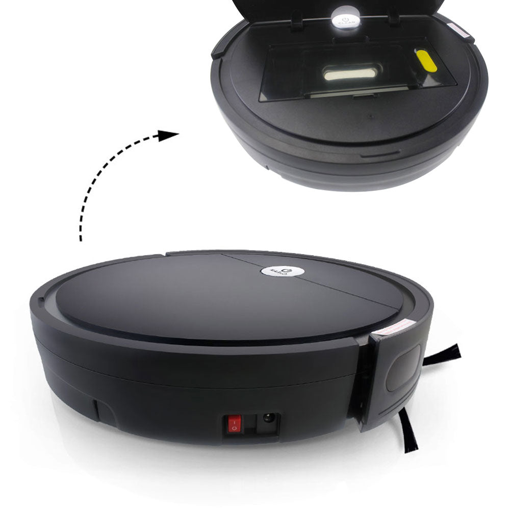 Робот прахосмукачка No brand PST-M1, Wi-Fi, Tuya Smart, Черен - 91041