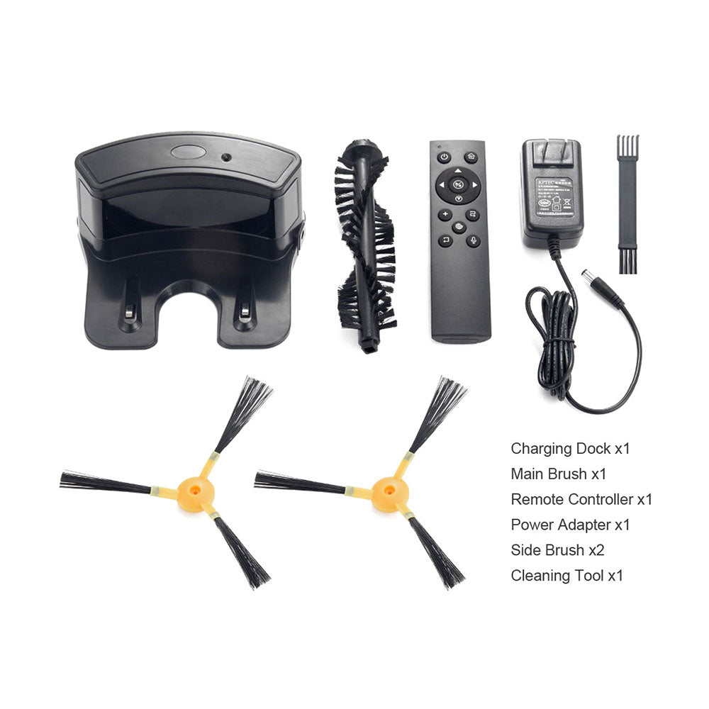 Робот прахосмукачка No brand PST-A3-C, Wi-Fi, Tuya Smart, Бял - 91042