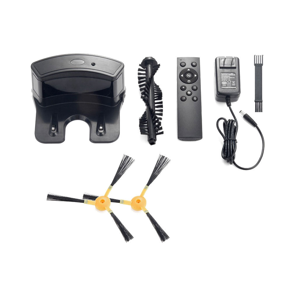 Робот прахосмукачка No brand PST-A3-CBL, Камера, Wi-Fi, Tuya Smart, Черен - 91043