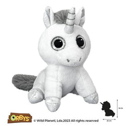 Плюшена играчка, Сив еднорог 21см. Wild Planet