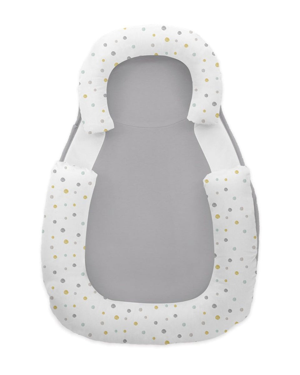 Мемори позиционер срещу преобръщане Dots Grey | Kikkaboo