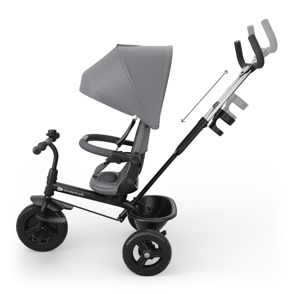 KinderKraft ASTON 2 PLUS триколка СИВА - снимка 8