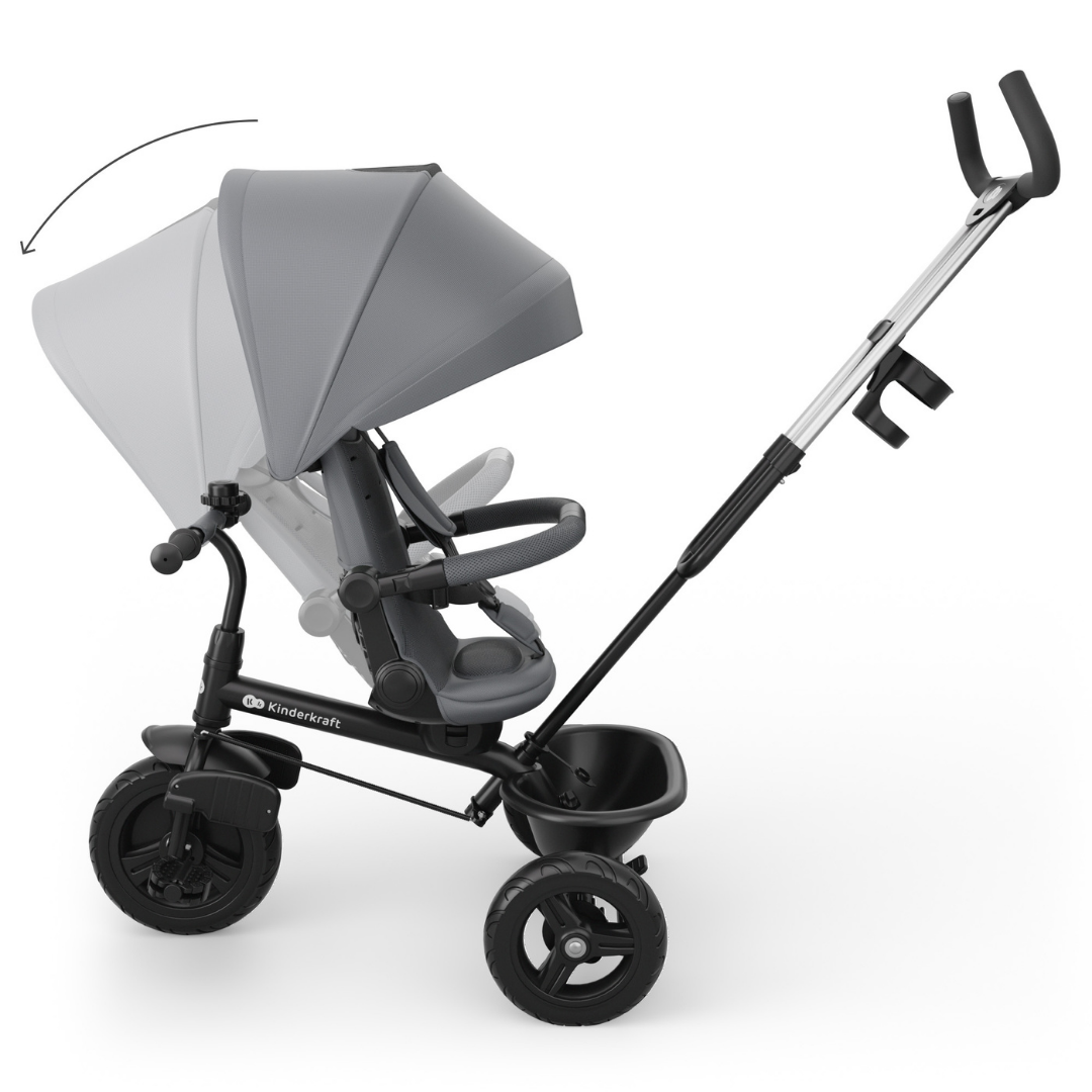 KinderKraft ASTON 2 PLUS триколка СИВА - снимка 6