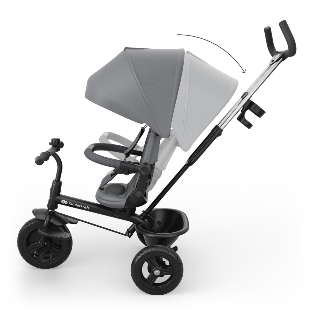KinderKraft ASTON 2 PLUS триколка СИВА - снимка 5