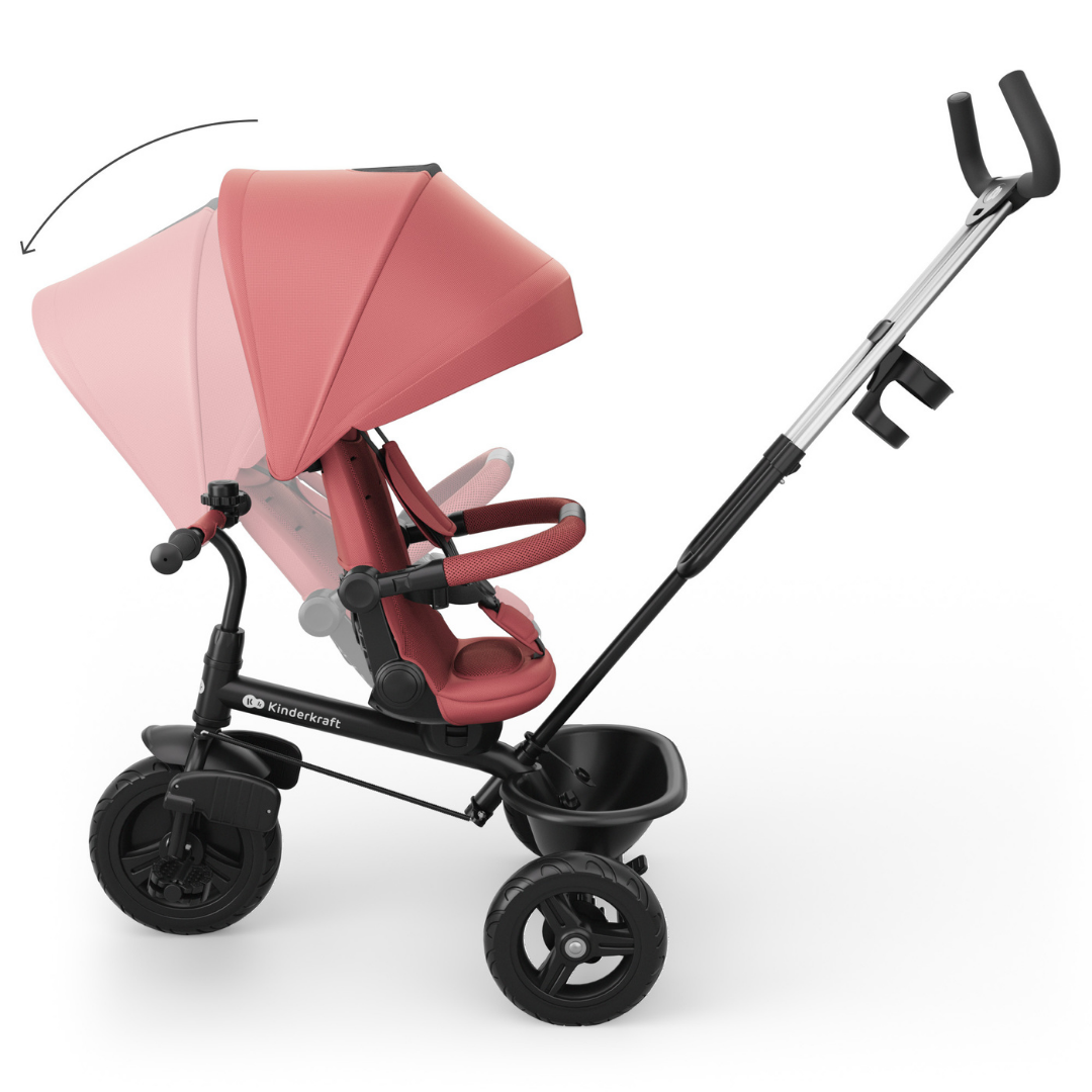 KinderKraft ASTON 2 PLUS триколка РОЗОВА - снимка 9