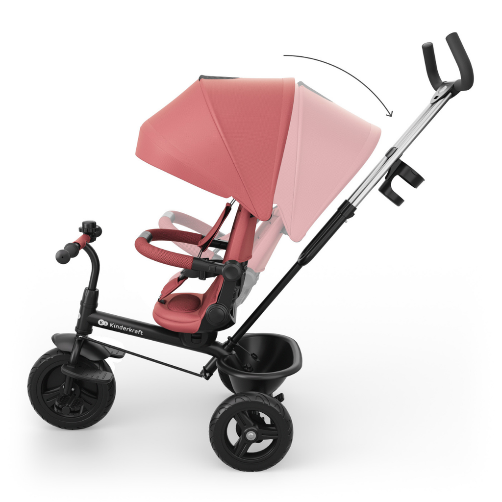 KinderKraft ASTON 2 PLUS триколка РОЗОВА - снимка 8