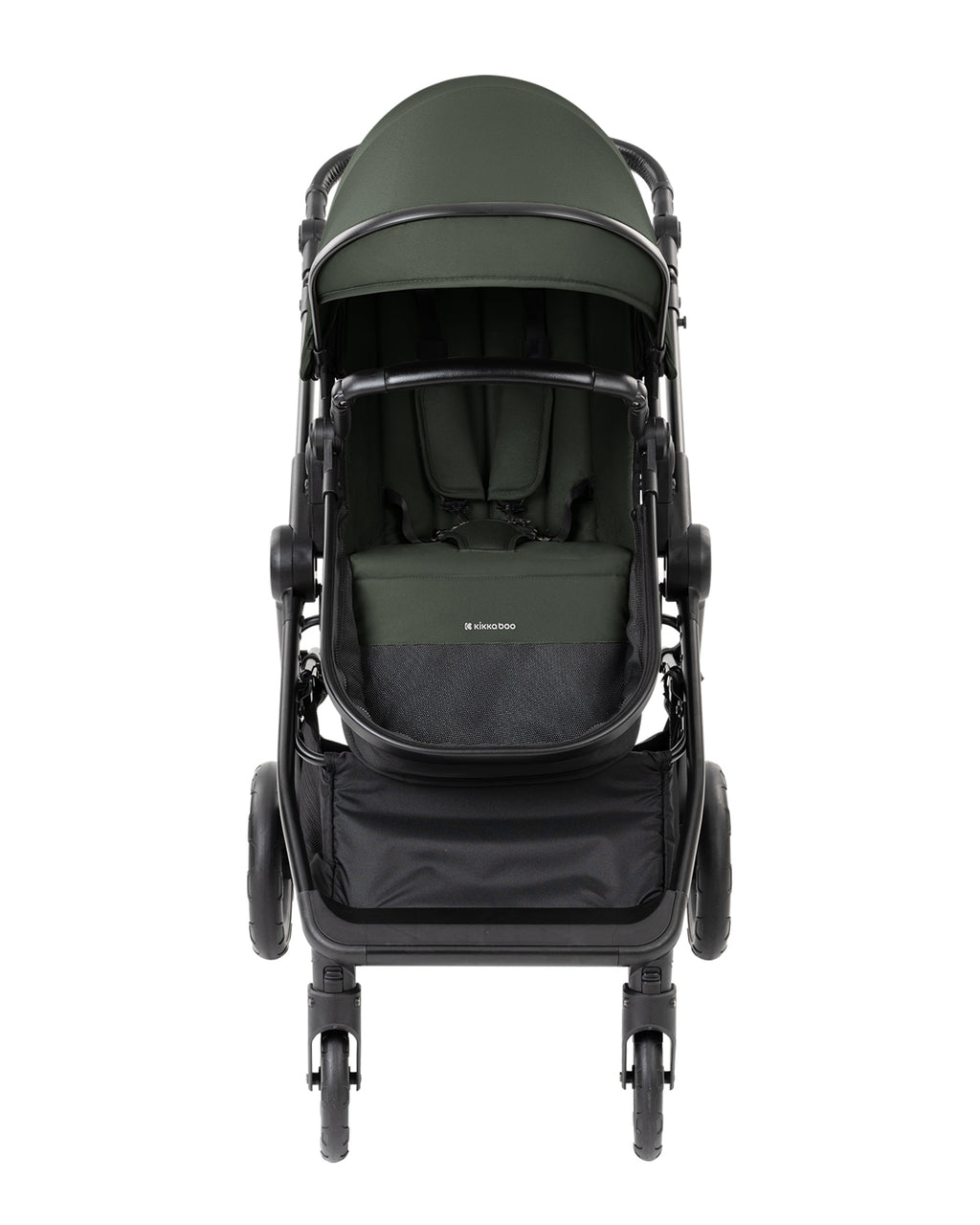 Комбинирана количка 3в1 с кош за новородено Ava Army Green - снимка 5