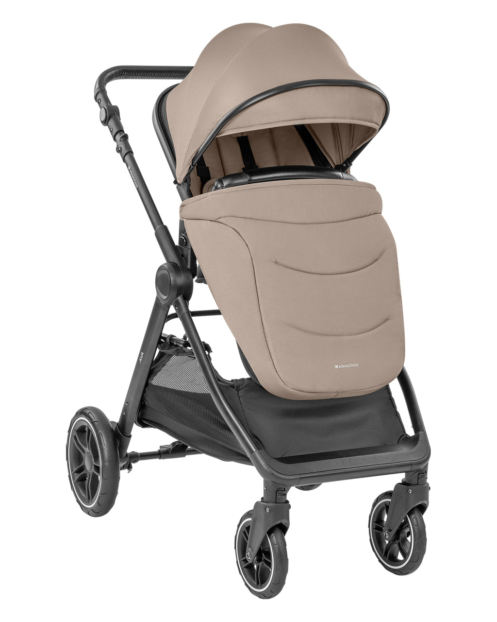 Комбинирана количка 3в1 с кош за новородено Ava Beige - снимка 2