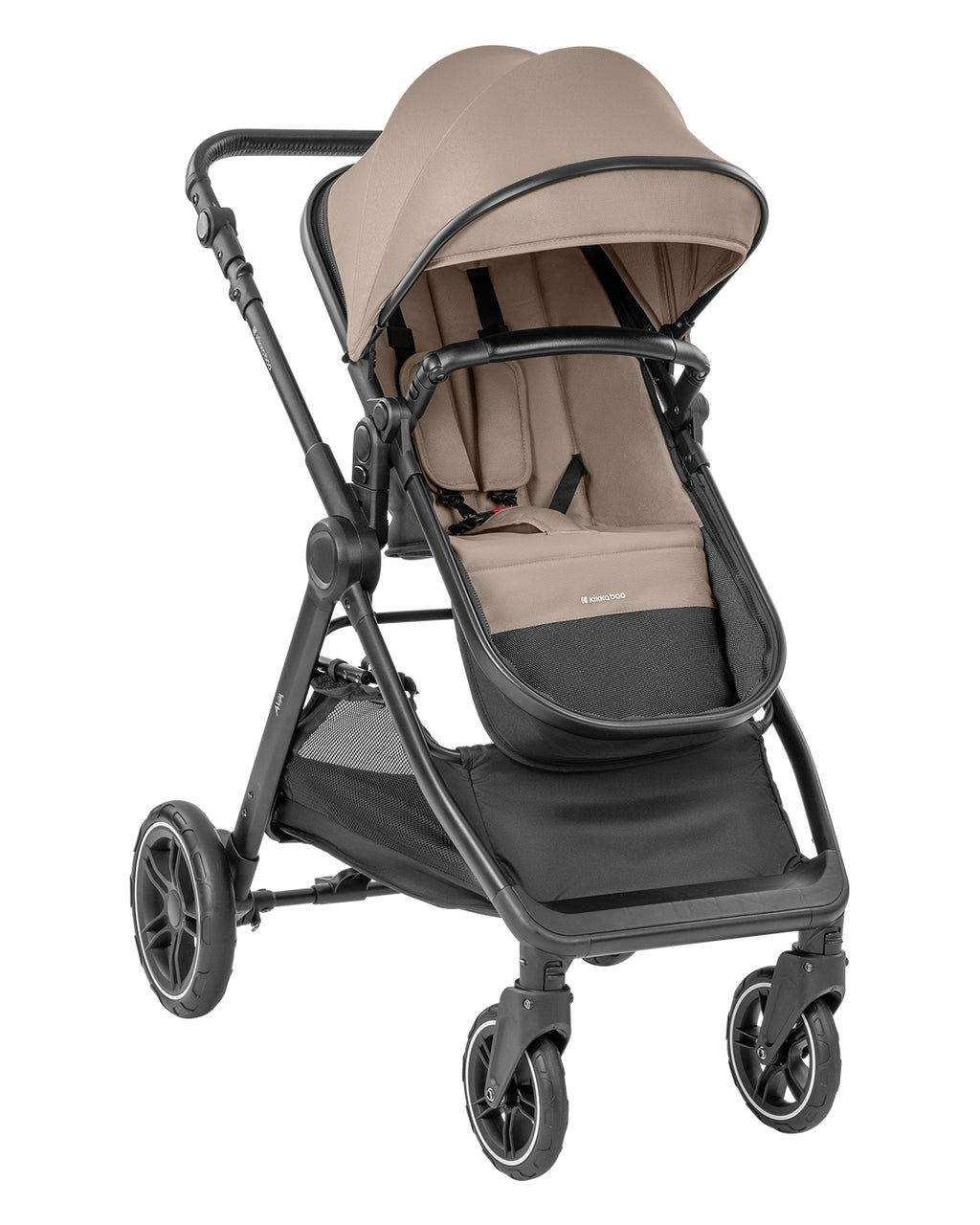 Комбинирана количка 3в1 с кош за новородено Ava Beige - снимка 3