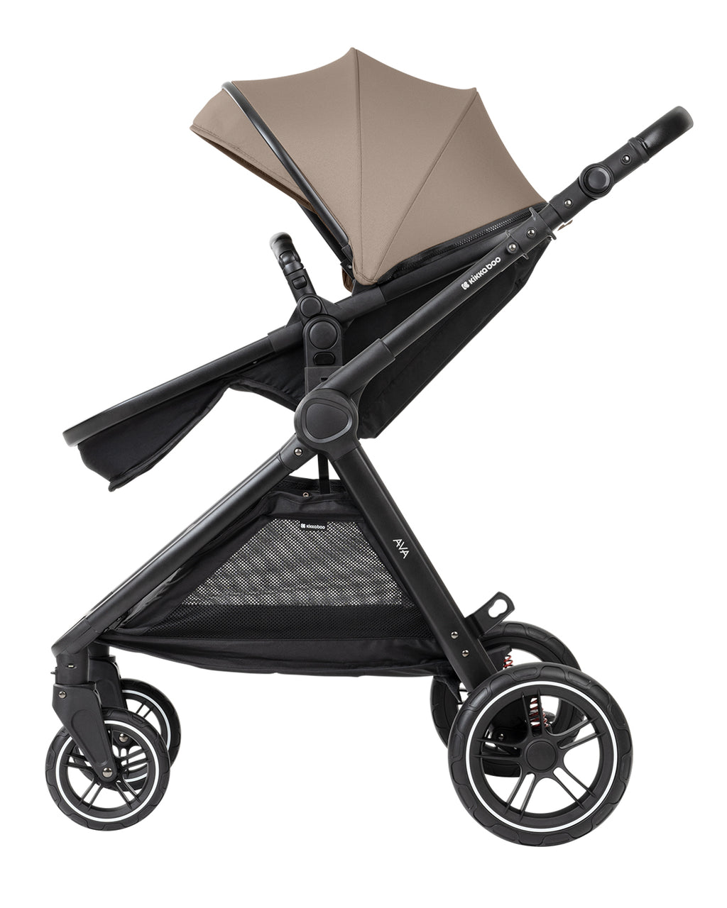 Комбинирана количка 3в1 с кош за новородено Ava Beige - снимка 7
