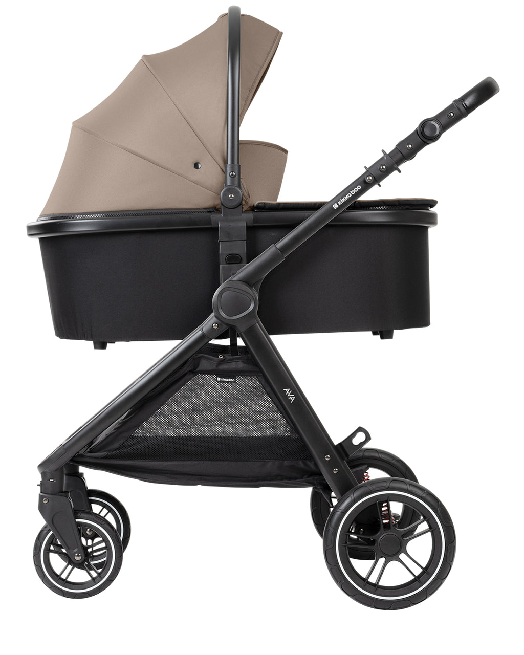 Комбинирана количка 3в1 с кош за новородено Ava Beige - снимка 10