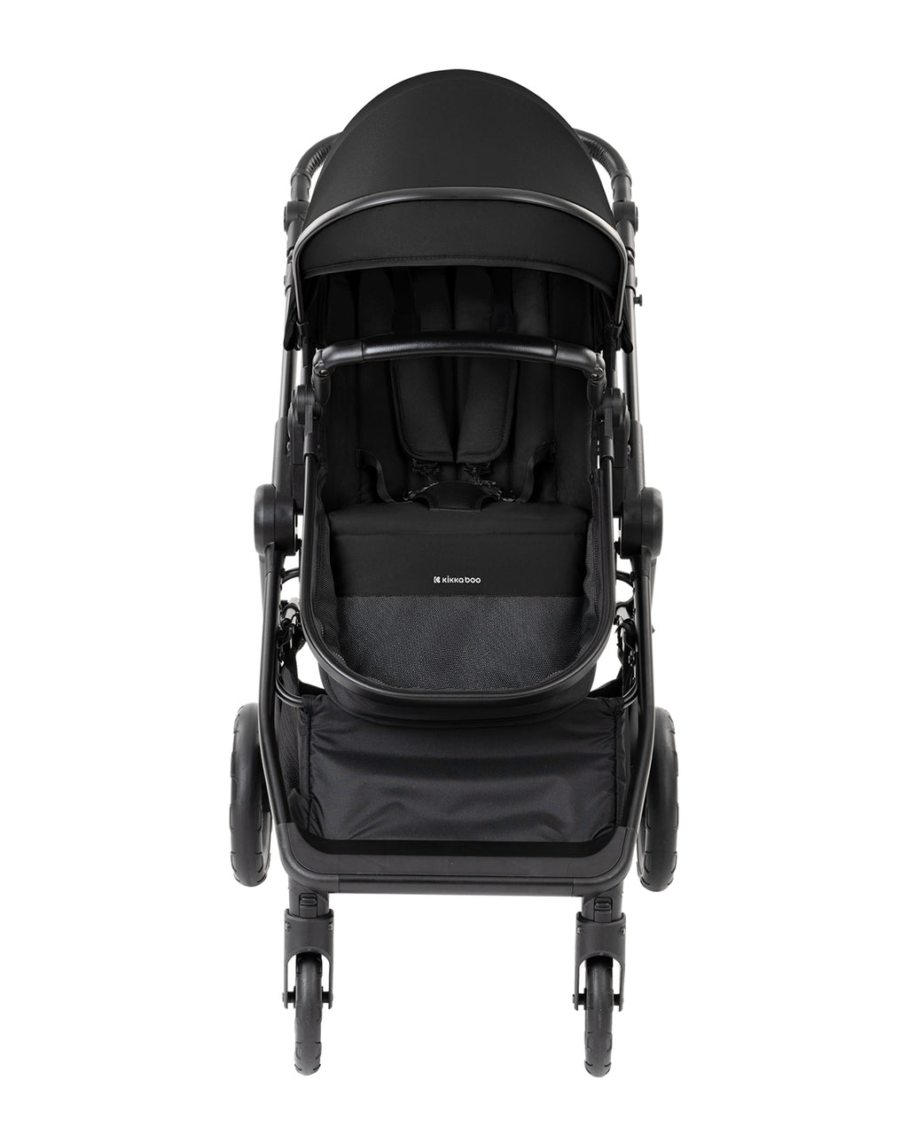 Комбинирана количка 3в1 с кош за новородено Ava Black - снимка 4