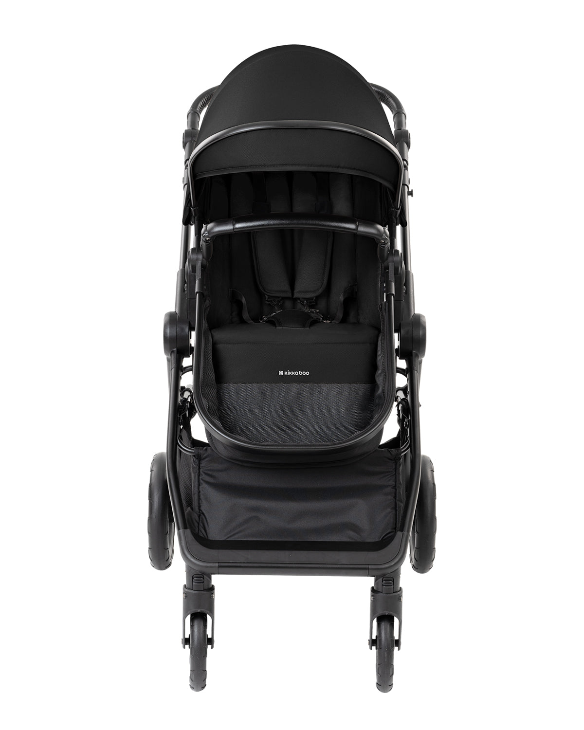 Комбинирана количка 3в1 с кош за новородено Ava Black - снимка 4