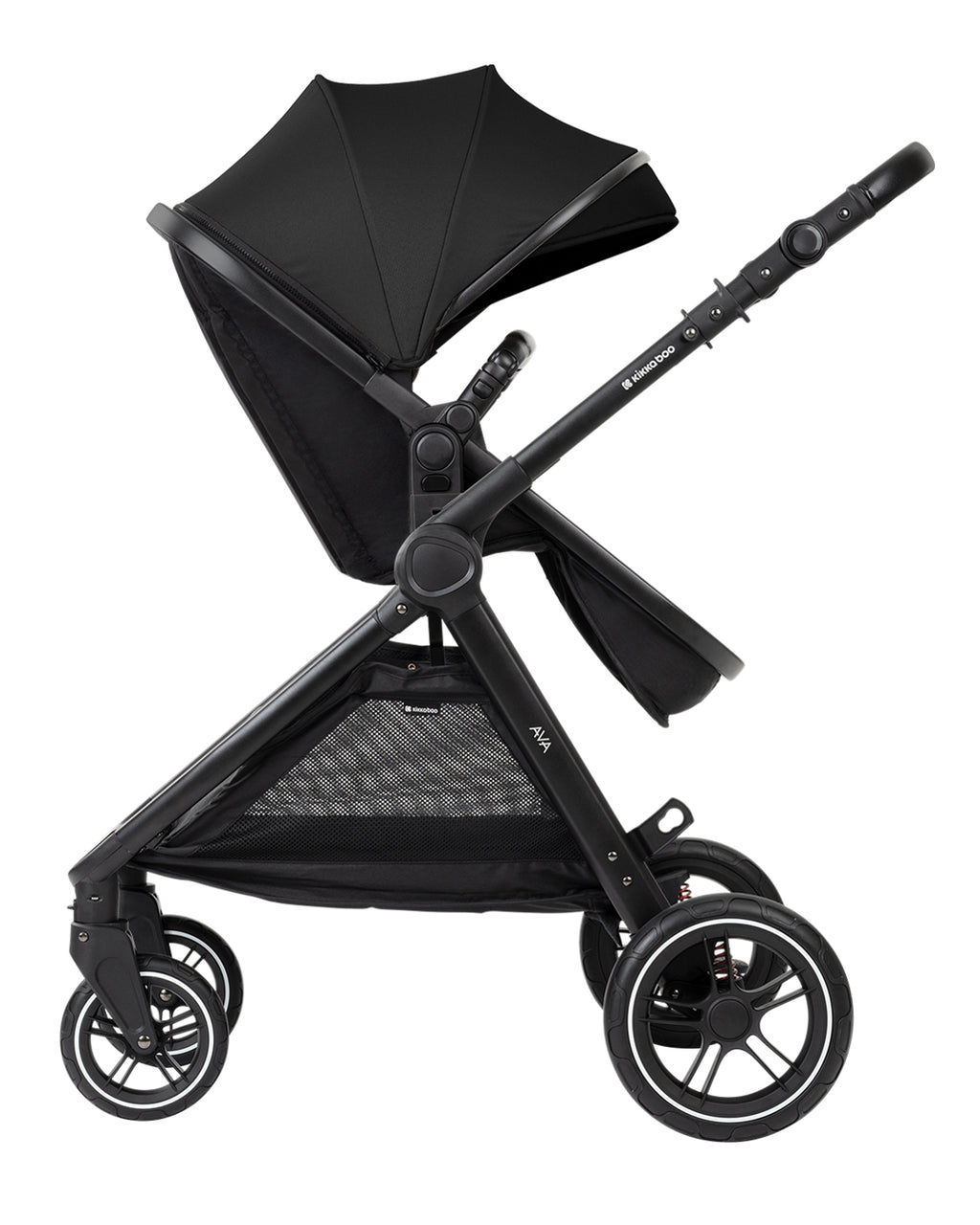 Комбинирана количка 3в1 с кош за новородено Ava Black - снимка 5