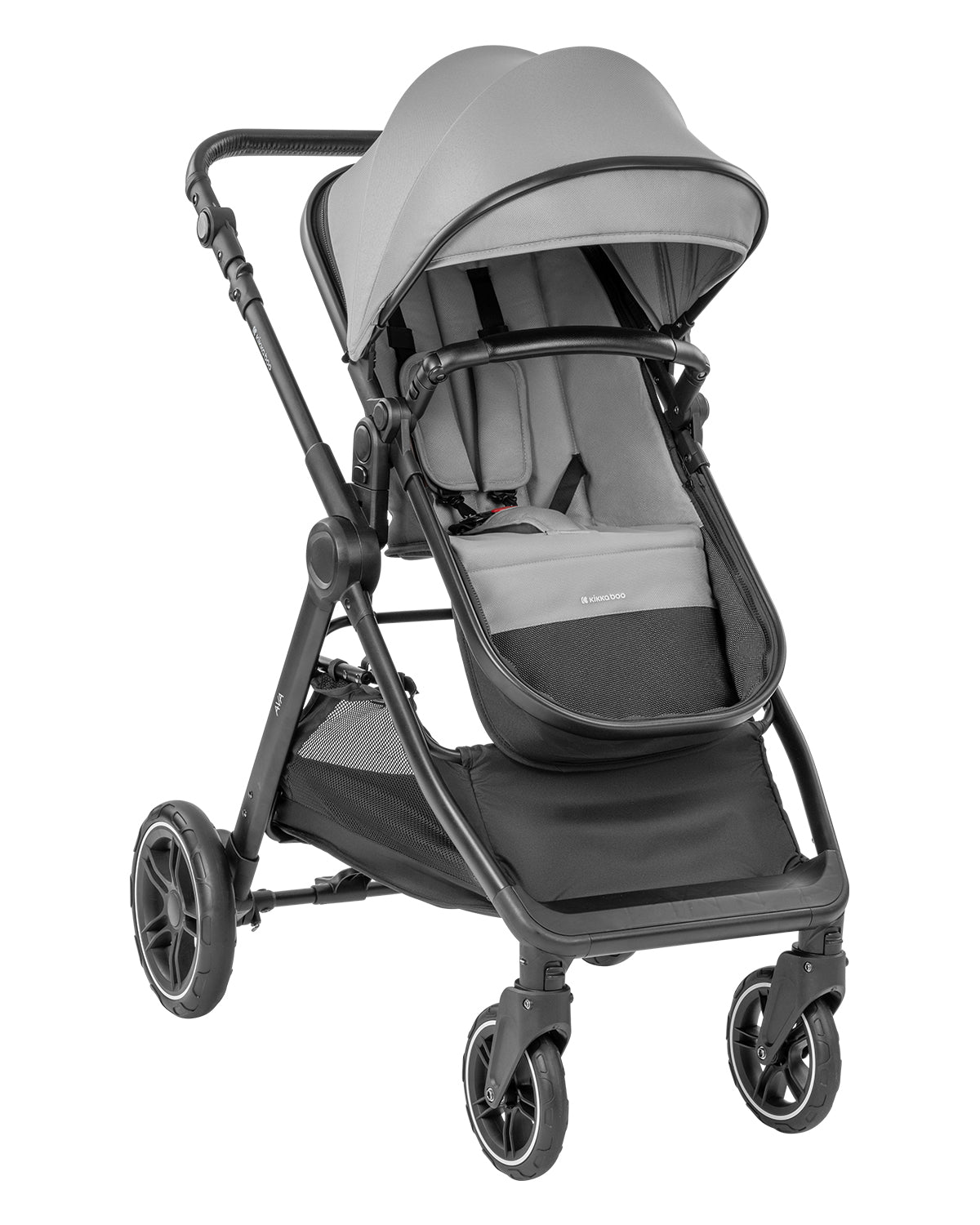 Комбинирана количка 3в1 с кош за новородено Ava Grey - снимка 3