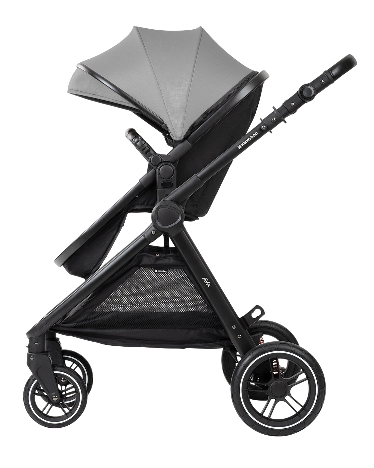 Комбинирана количка 3в1 с кош за новородено Ava Grey - снимка 6