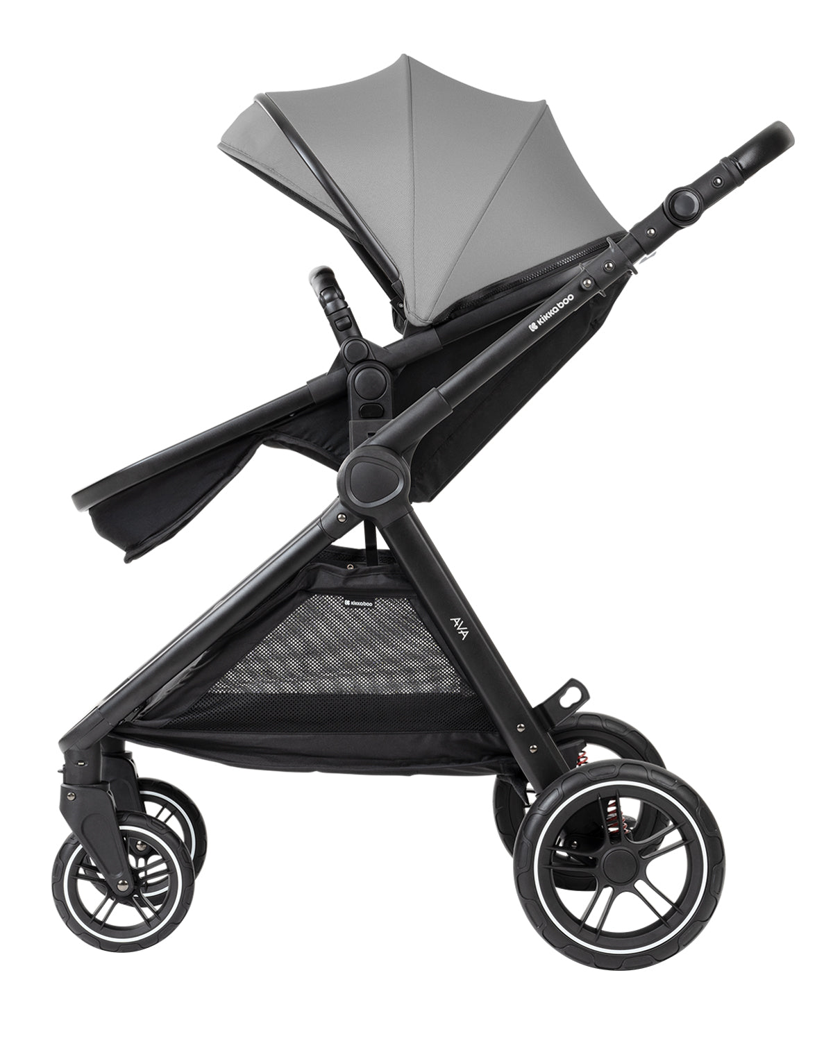Комбинирана количка 3в1 с кош за новородено Ava Grey - снимка 7