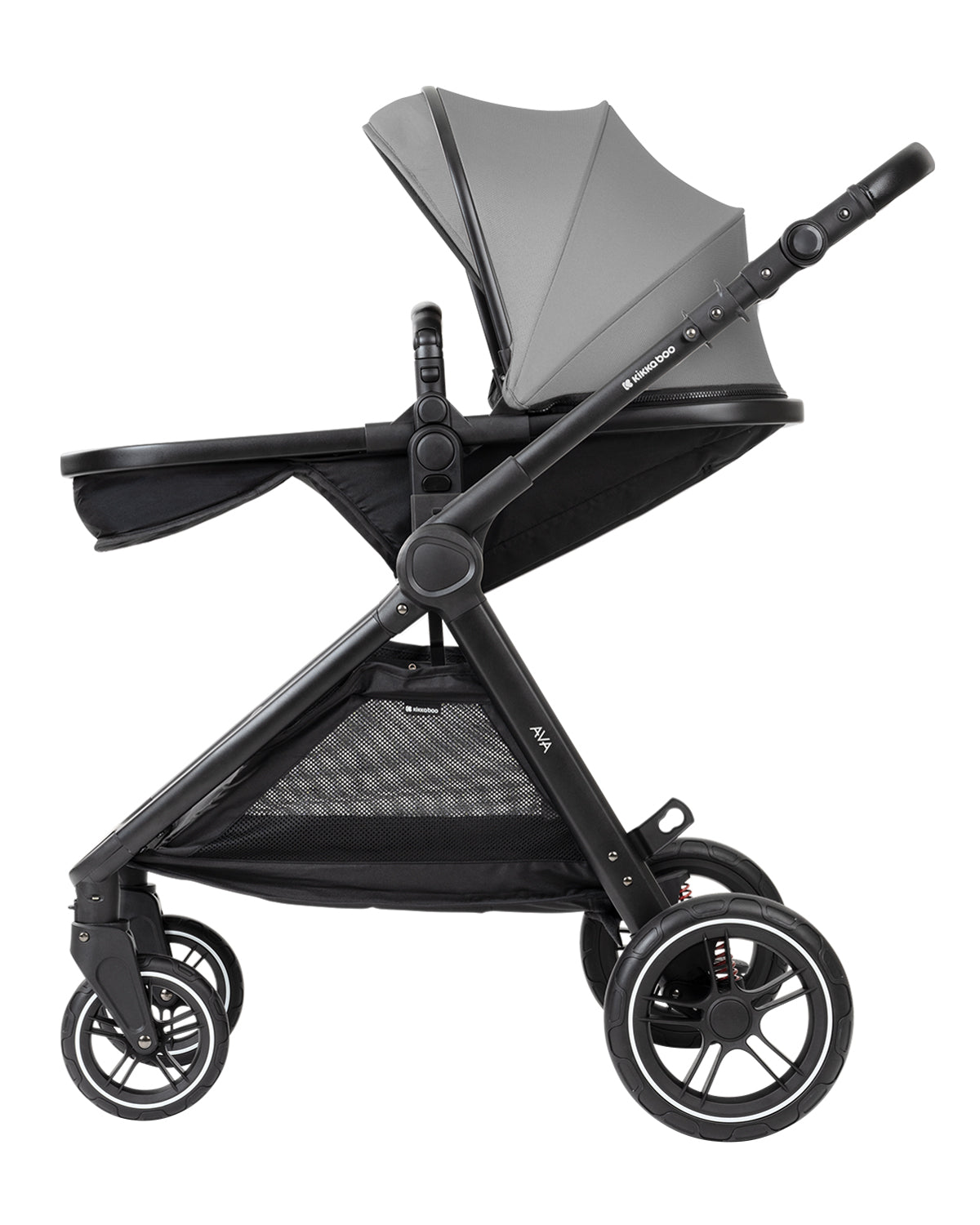 Комбинирана количка 3в1 с кош за новородено Ava Grey - снимка 8