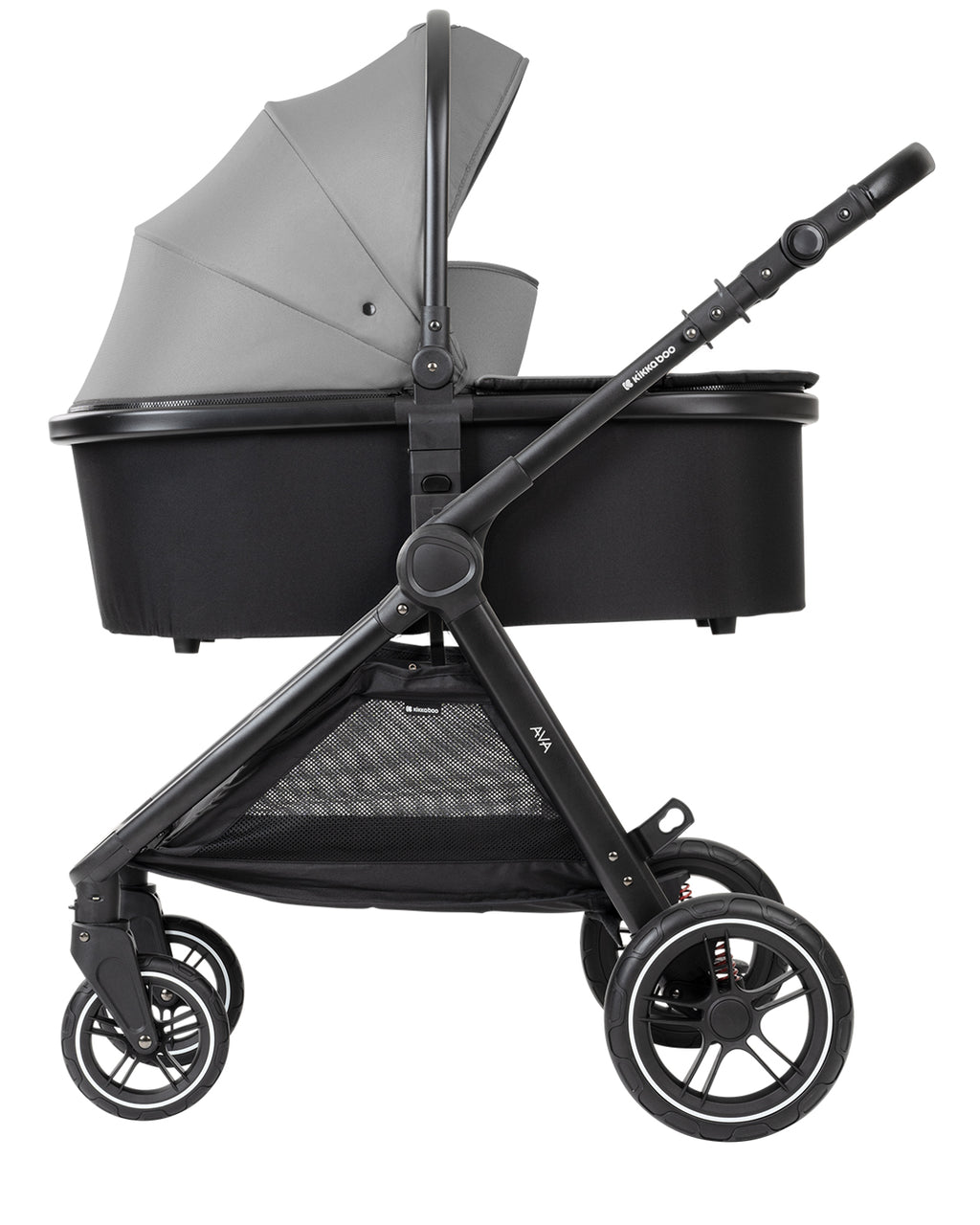 Комбинирана количка 3в1 с кош за новородено Ava Grey - снимка 9