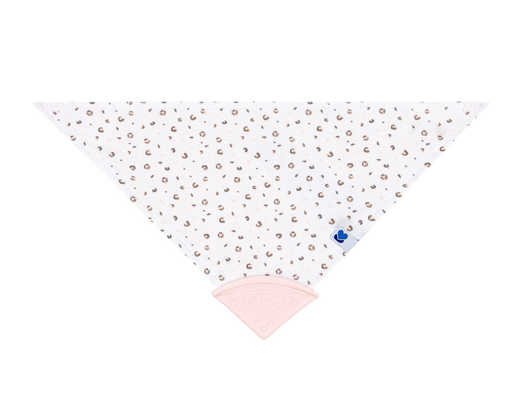 Лигавник-бандана с чесалка Savanna Pattern Pink | Kikkaboo
