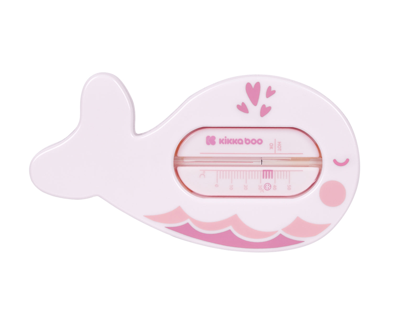 Термометър за вода Whale Pink | Kikkaboo