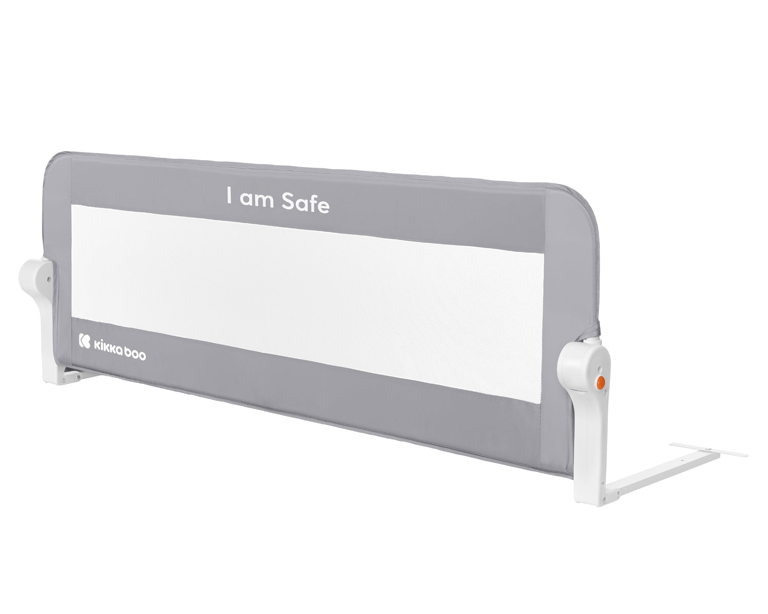 Предпазна преграда за легло I am safe 120см Grey | Kikkaboo