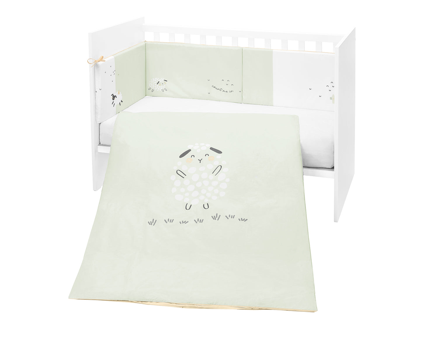 Бебешки спален комплект 2 части EU style 60/120 Sleepy Sheep