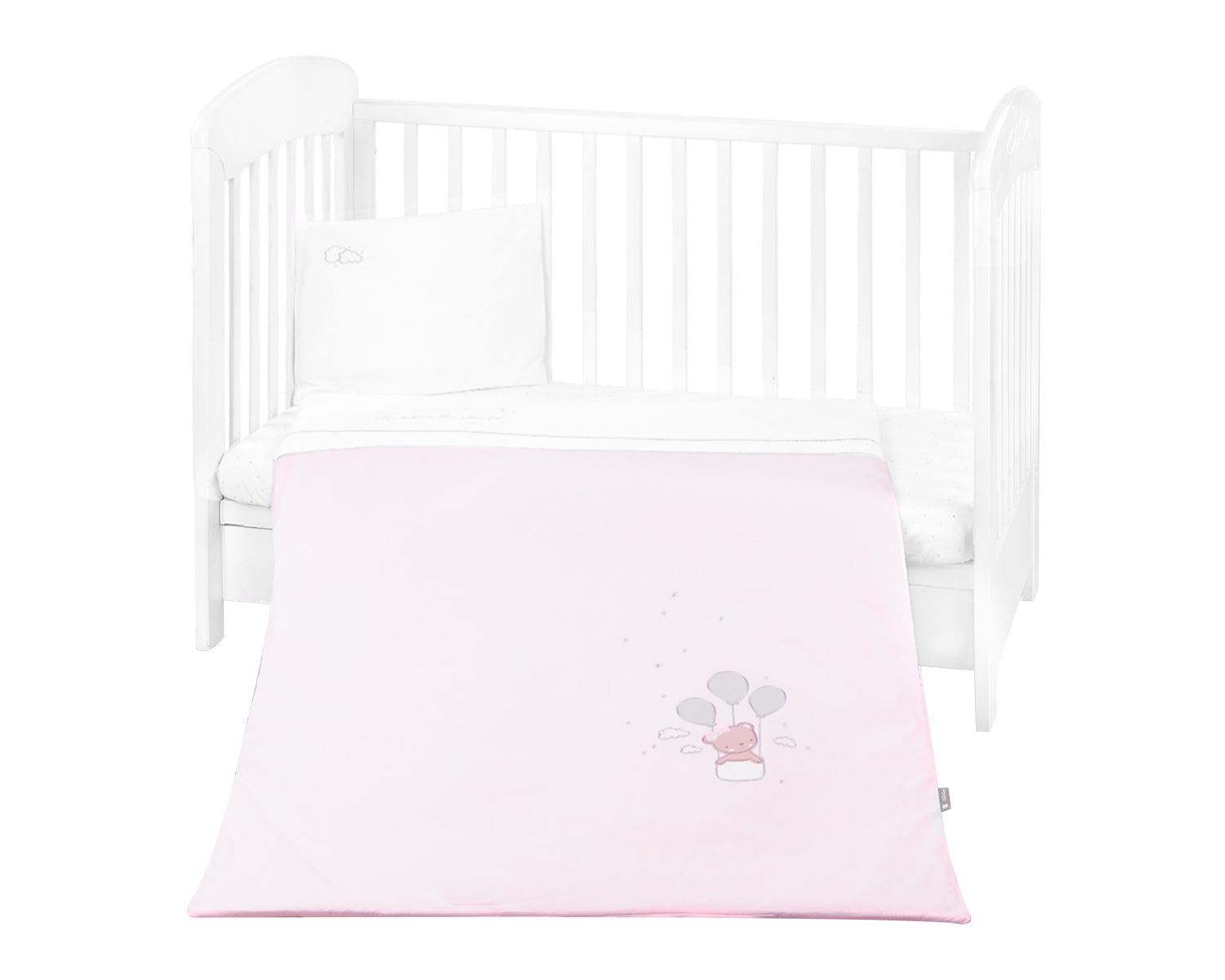 Бебешки спален комплект с бродерия 3 части Dream Big Pink | Kikkaboo