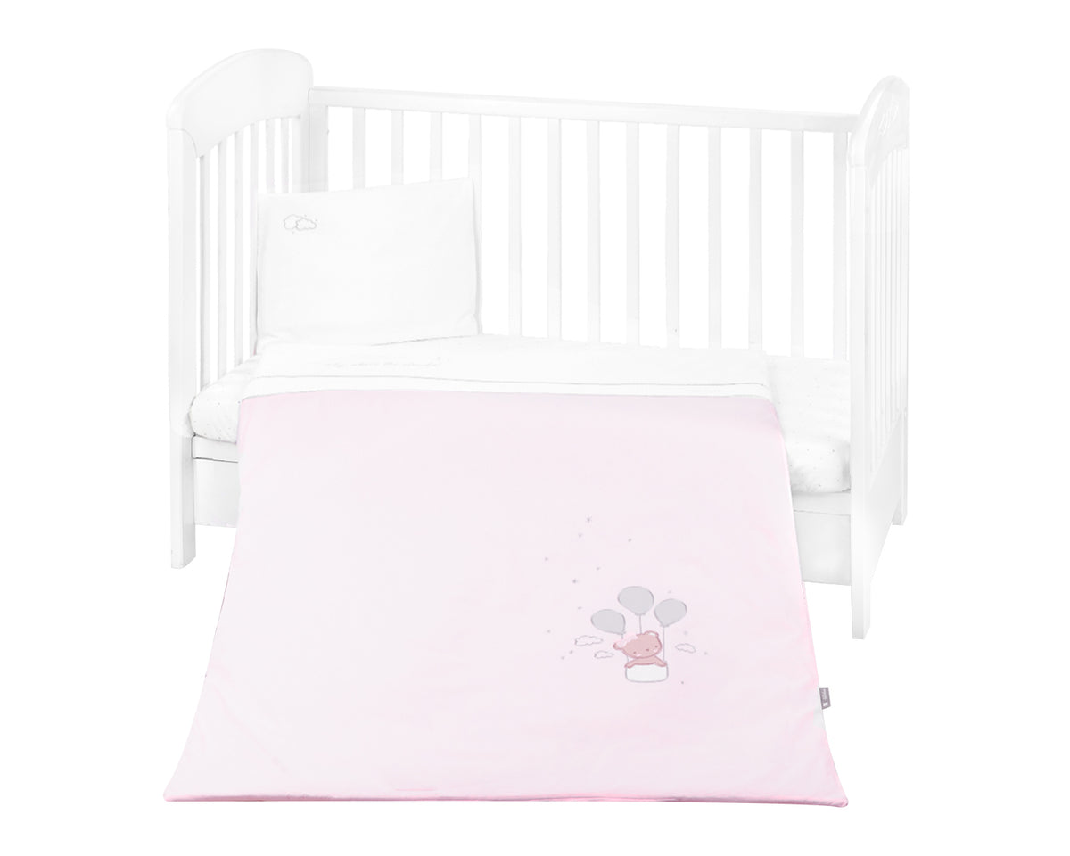 Бебешки спален комплект с бродерия 3 части Dream Big Pink