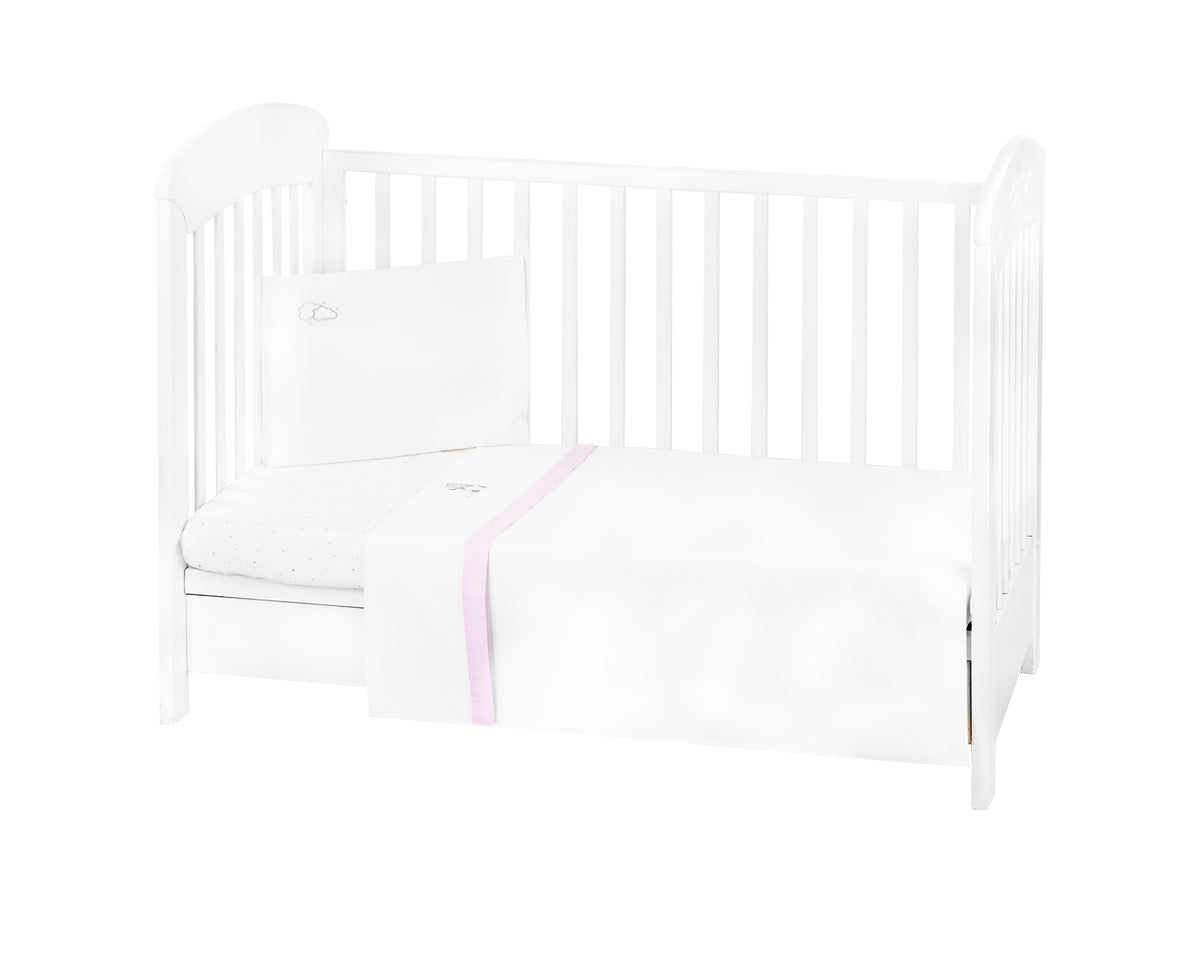 Бебешки спален комплект с бродерия 3 части EU Style 70/140 Dream Big Pink