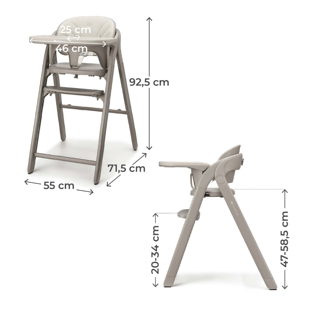 Kinderkraft TINO столче за хранене BEIGE - снимка 5