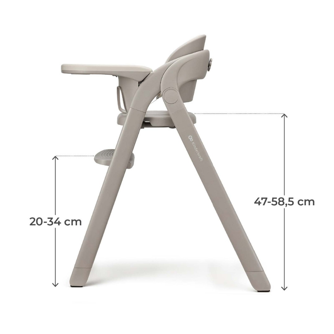 Kinderkraft TINO столче за хранене BEIGE - снимка 12