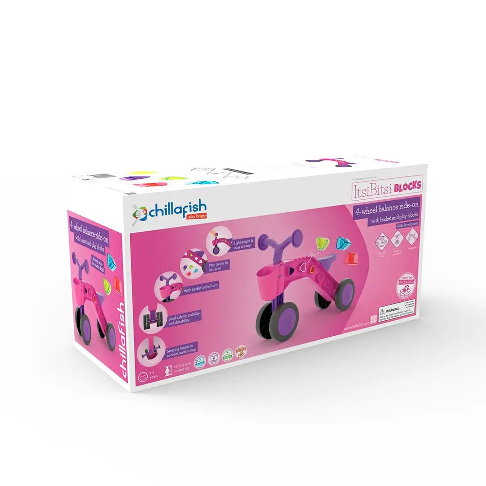 Chillafish ItsiBitsi Blocks CPIB02FUS четириколка FUCHSIA - снимка 6