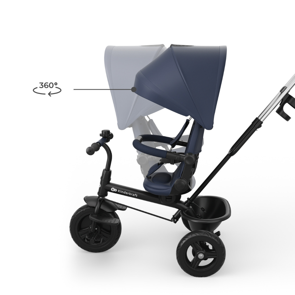 KinderKraft ASTON 2 PLUS триколка СИНЯ - снимка 11