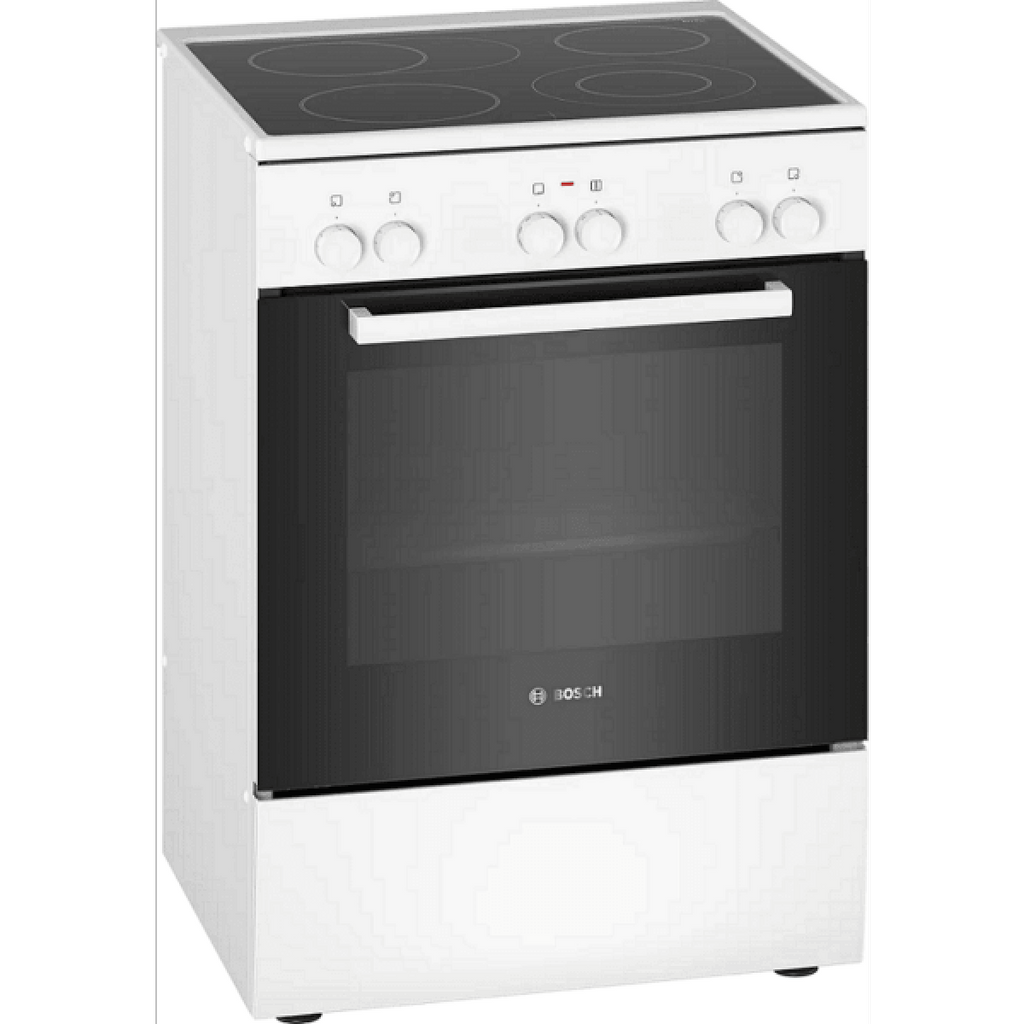 Bosch HKA090220 бяла електрическа готварска печка с керамичен плот