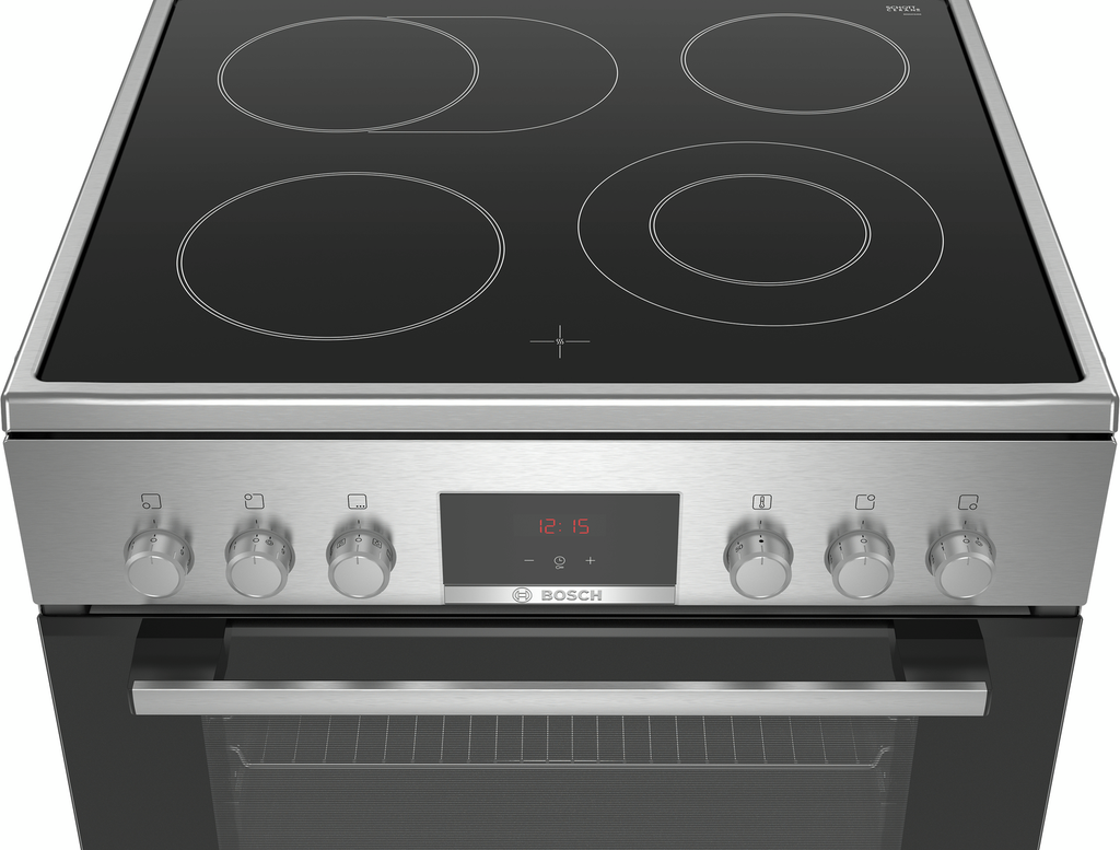 Bosch HKR39C250 готварска печка Inox – изглед отпред