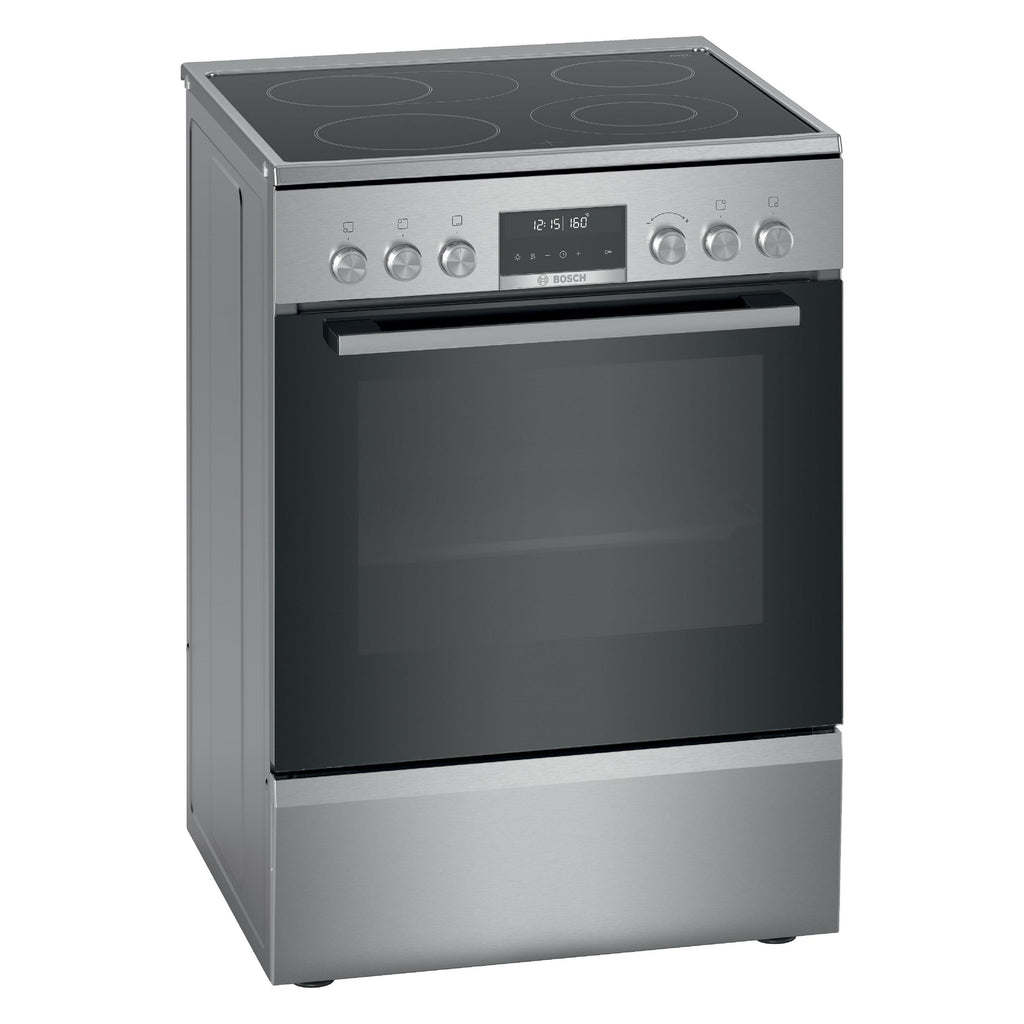 Bosch HKS79U250 Inox готварска печка с дисплей и керамичен плот