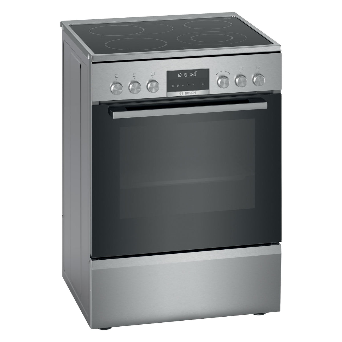 Bosch HKS79U250 Inox готварска печка с дисплей и керамичен плот