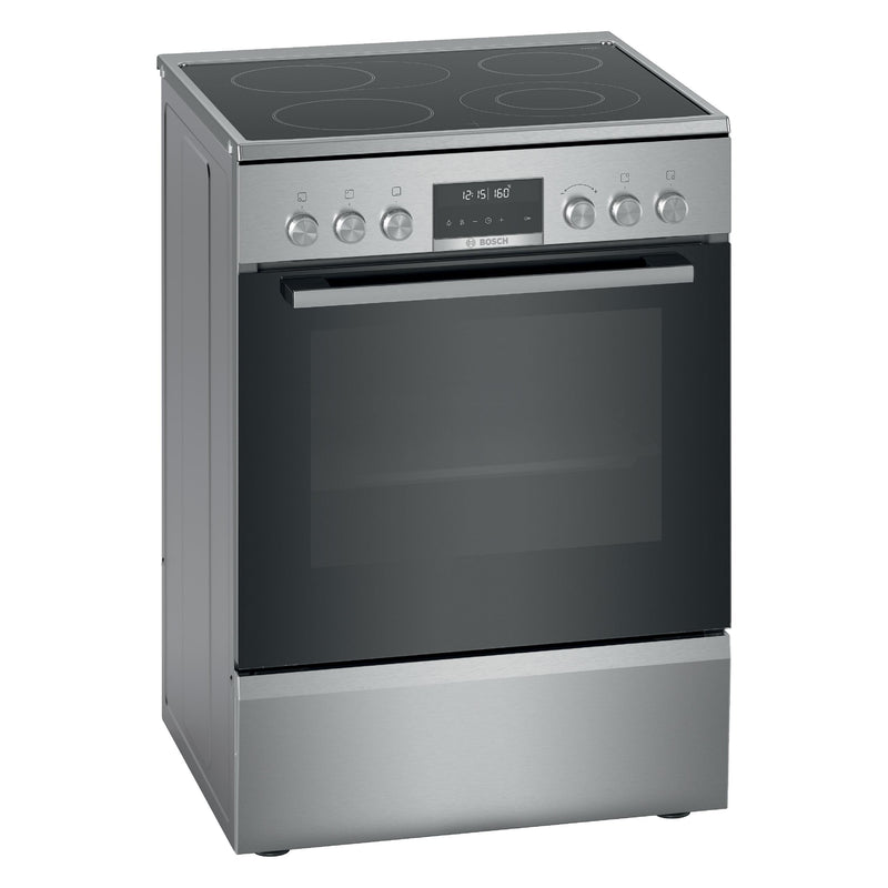 Bosch HKS79U250 Inox готварска печка с дисплей и керамичен плот