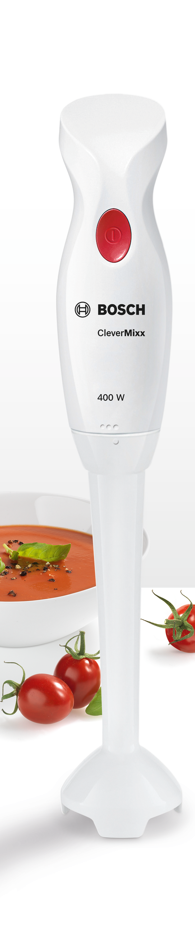 Bosch CleverMixx MSM14000 пасатор 400 W бяло и червено