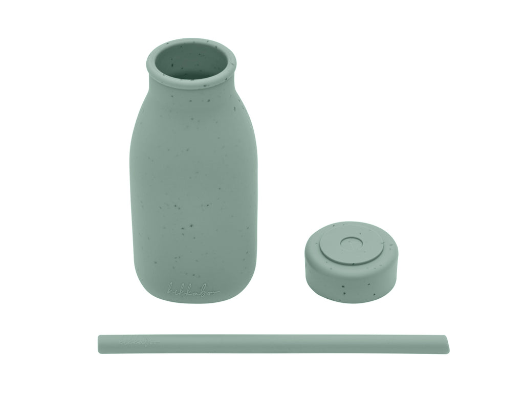 Шише със сламка Platinum Silicone Sage - снимка 3