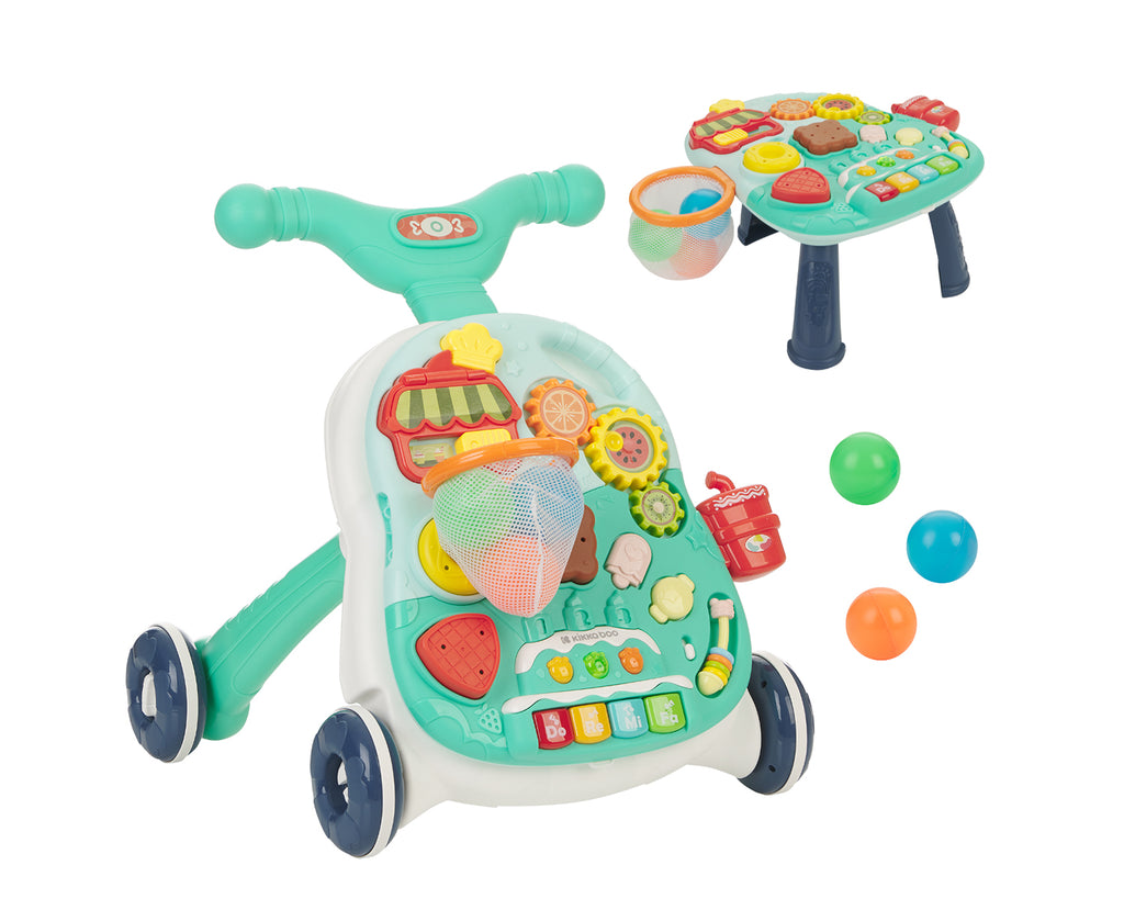 Играчка за прохождане 2в1 Candy Party Mint | Kikkaboo