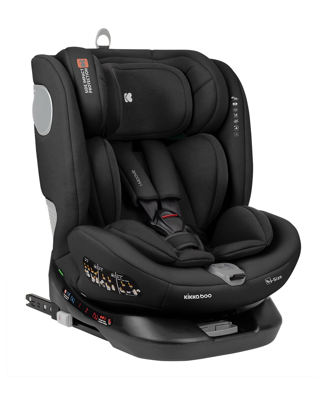 Стол за кола 40-150 см i-Moove i-SIZE Black | Kikkaboo