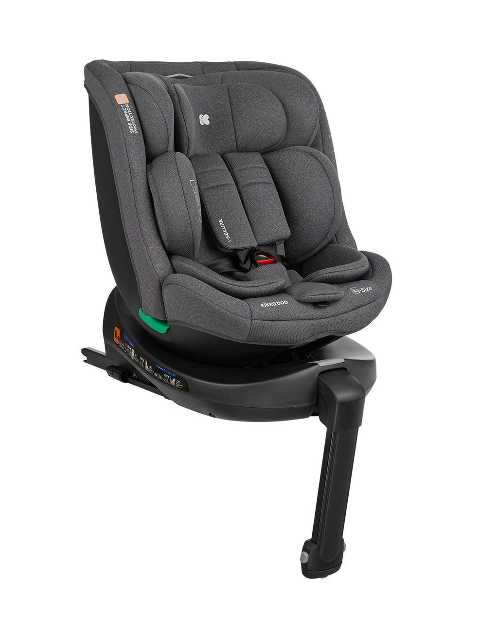 Стол за кола 40-150 см i-Secure i-SIZE Dark Grey | Kikkaboo