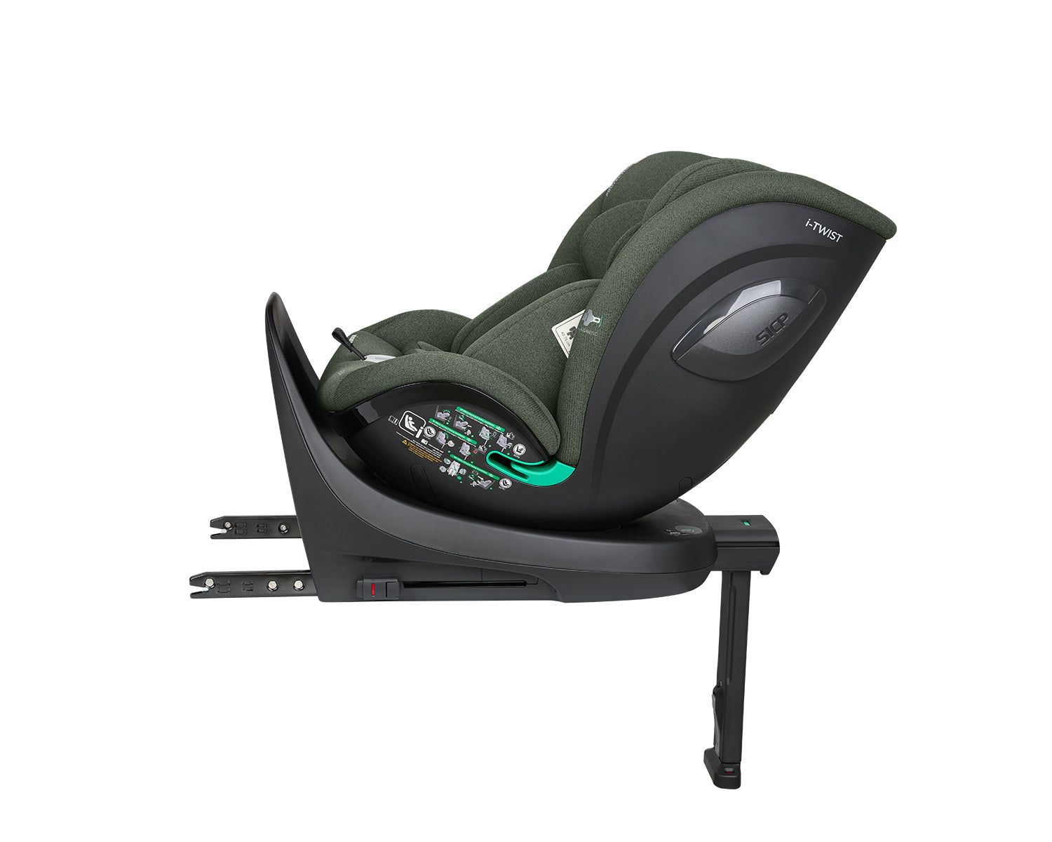 Стол за кола 40-150 см i-Twist i-SIZE Army Green - снимка 10