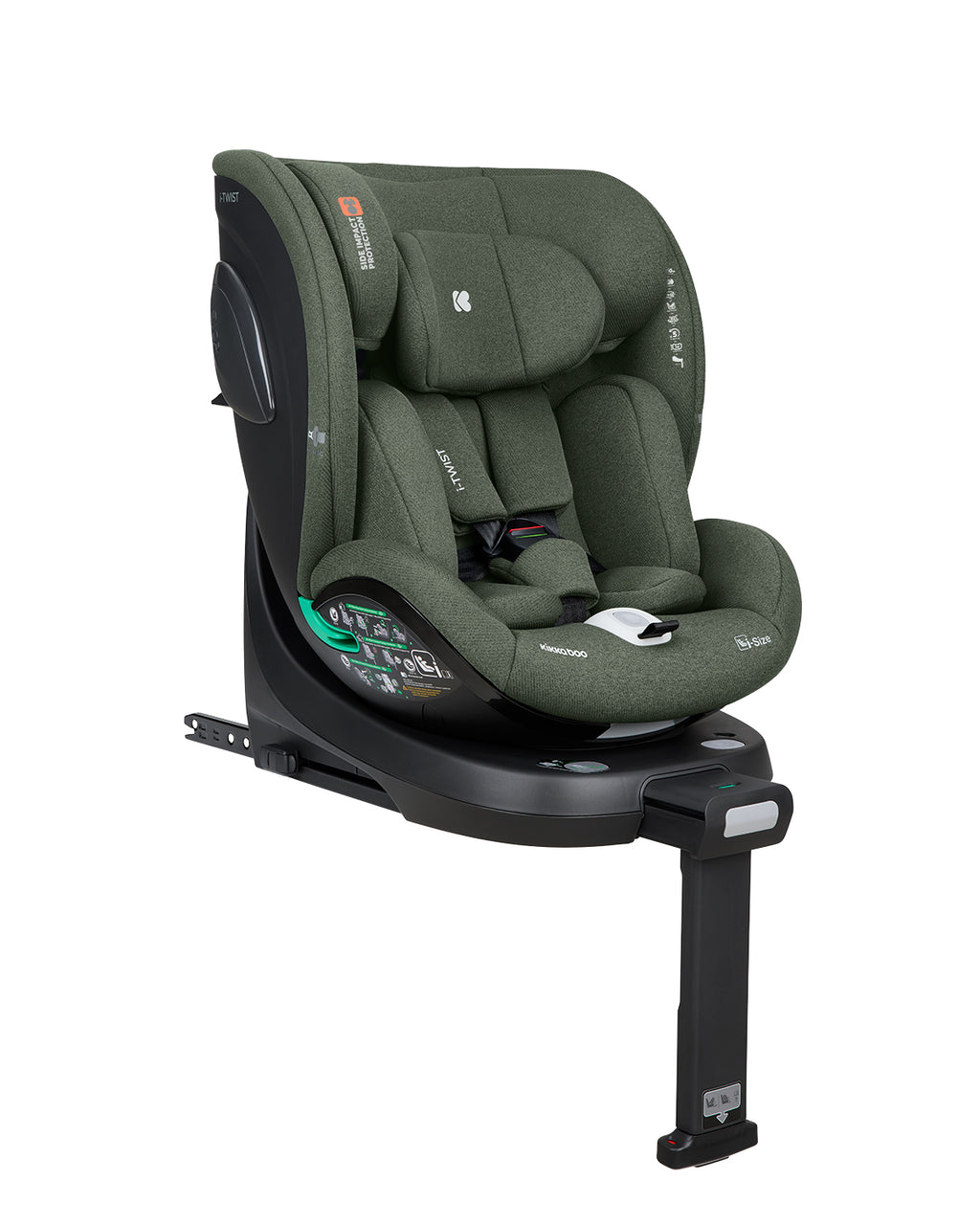 Стол за кола 40-150 см i-Twist i-SIZE Army Green | Kikkaboo