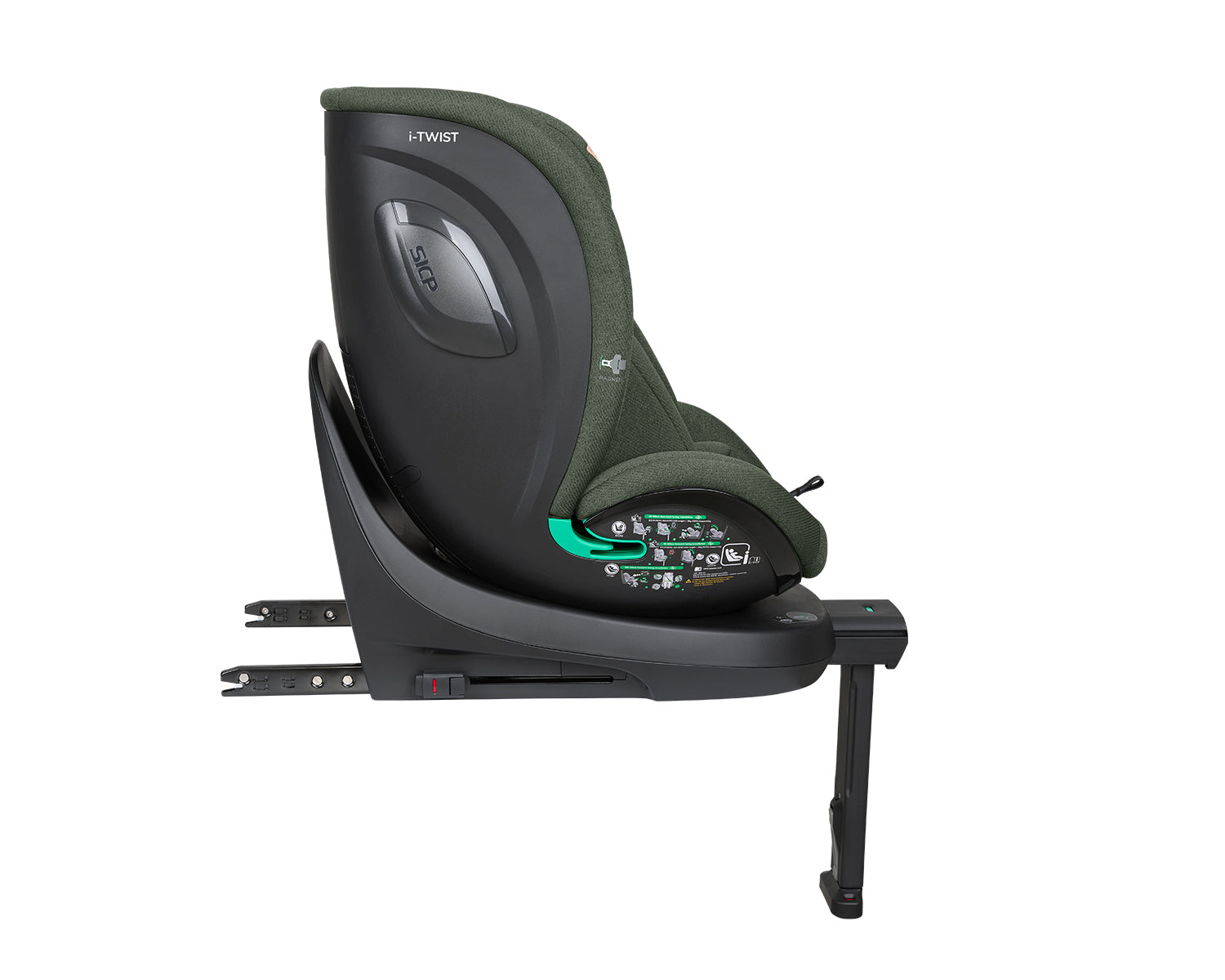 Стол за кола 40-150 см i-Twist i-SIZE Army Green - снимка 5