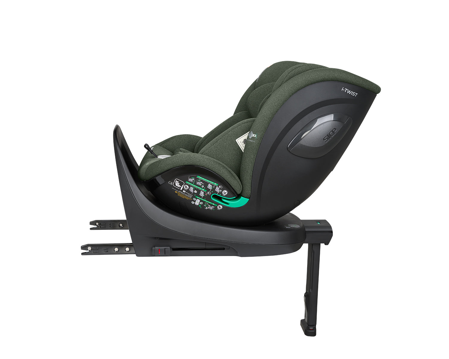 Стол за кола 40-150 см i-Twist i-SIZE Army Green - снимка 9