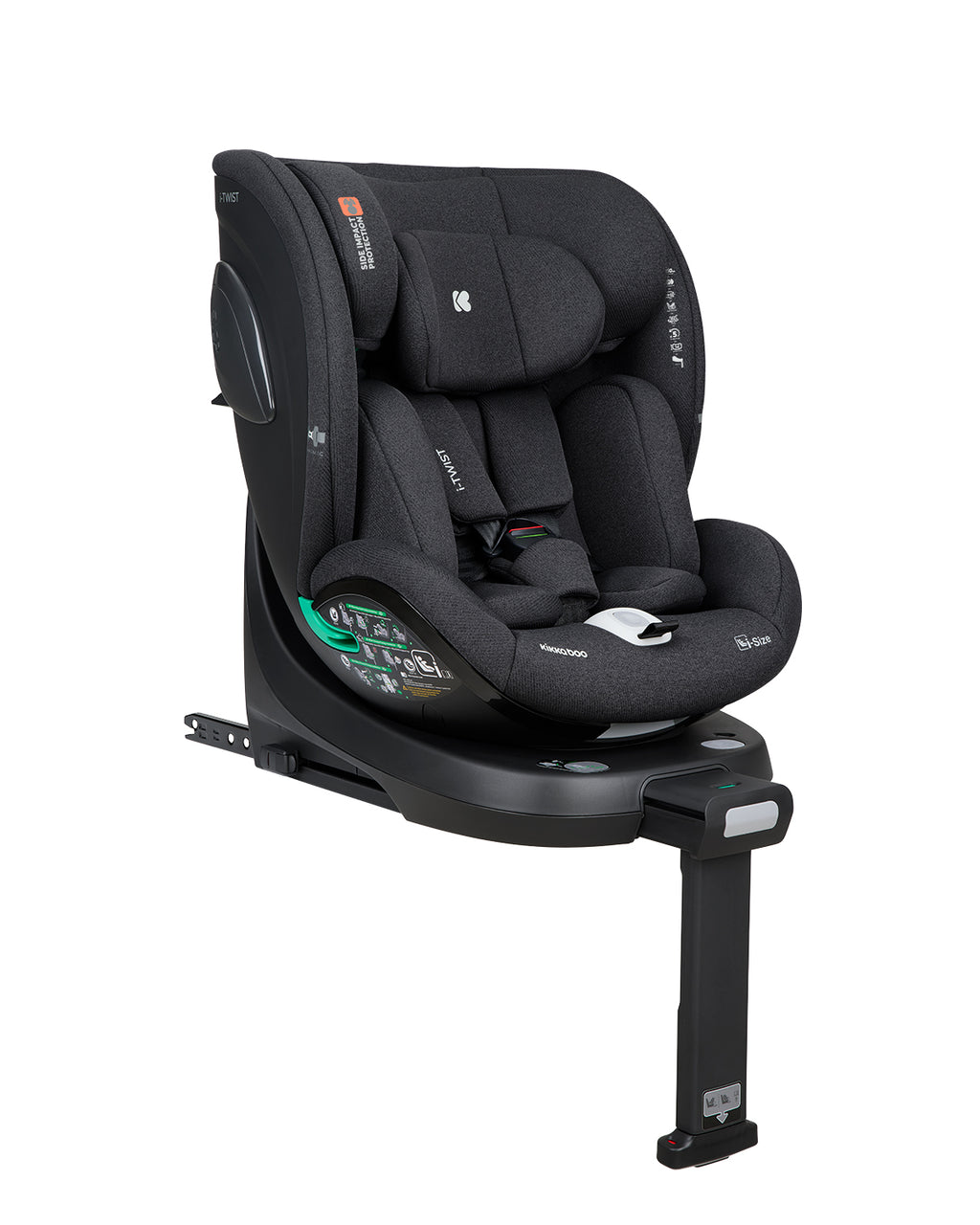 Стол за кола 40-150 см i-Twist i-SIZE Black | Kikkaboo